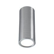 Moderner Deckenstrahler aus gebürstetem Aluminium in Silber für LED-Beleuchtung