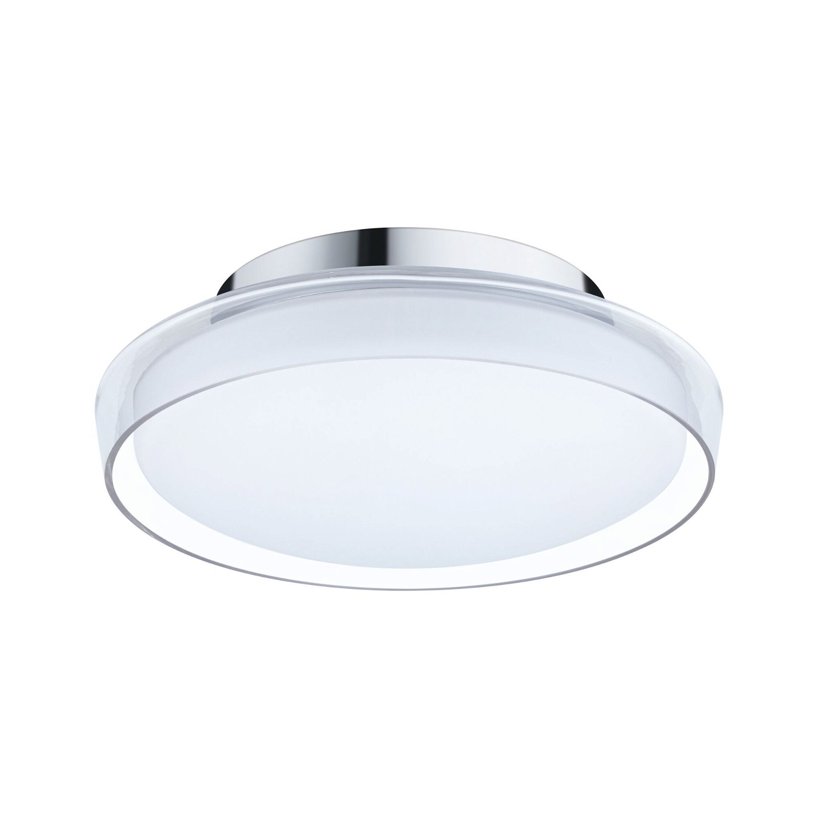 Selection Bathroom LED Deckenleuchte Luena IP44 3000K 600lm 230V 11,5W Glas/ Chrom