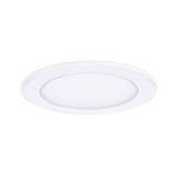 Round white LED recessed panel made of plastic for energy-efficient ceiling lighting