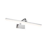 Moderne LED-wandlamp van geborsteld aluminium zilver met warm wit licht voor woonruimtes