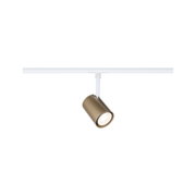 Spot moderne bronze avec rail blanc en métal pour un éclairage réglable