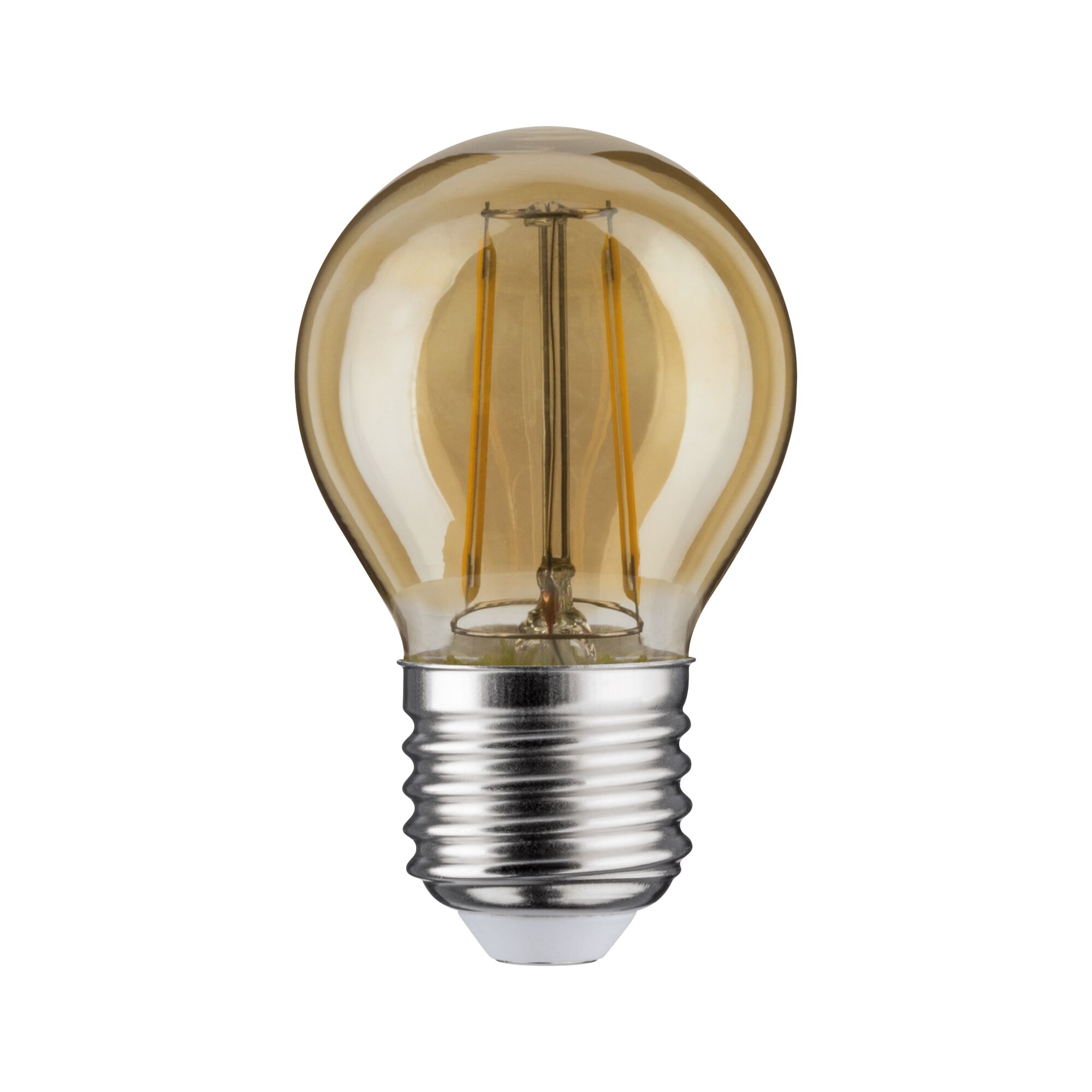 LED light bulb with amber glass and E27 base for energy-efficient lighting solutions