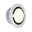 LED-wandinbouwlamp Special Line IP65 rond 76mm 1,4W 140lm 230V 3000K Opaal Ronde LED-inbouwlamp met witte kunststof behuizing en zwarte afdichtring voor binnenverlichting