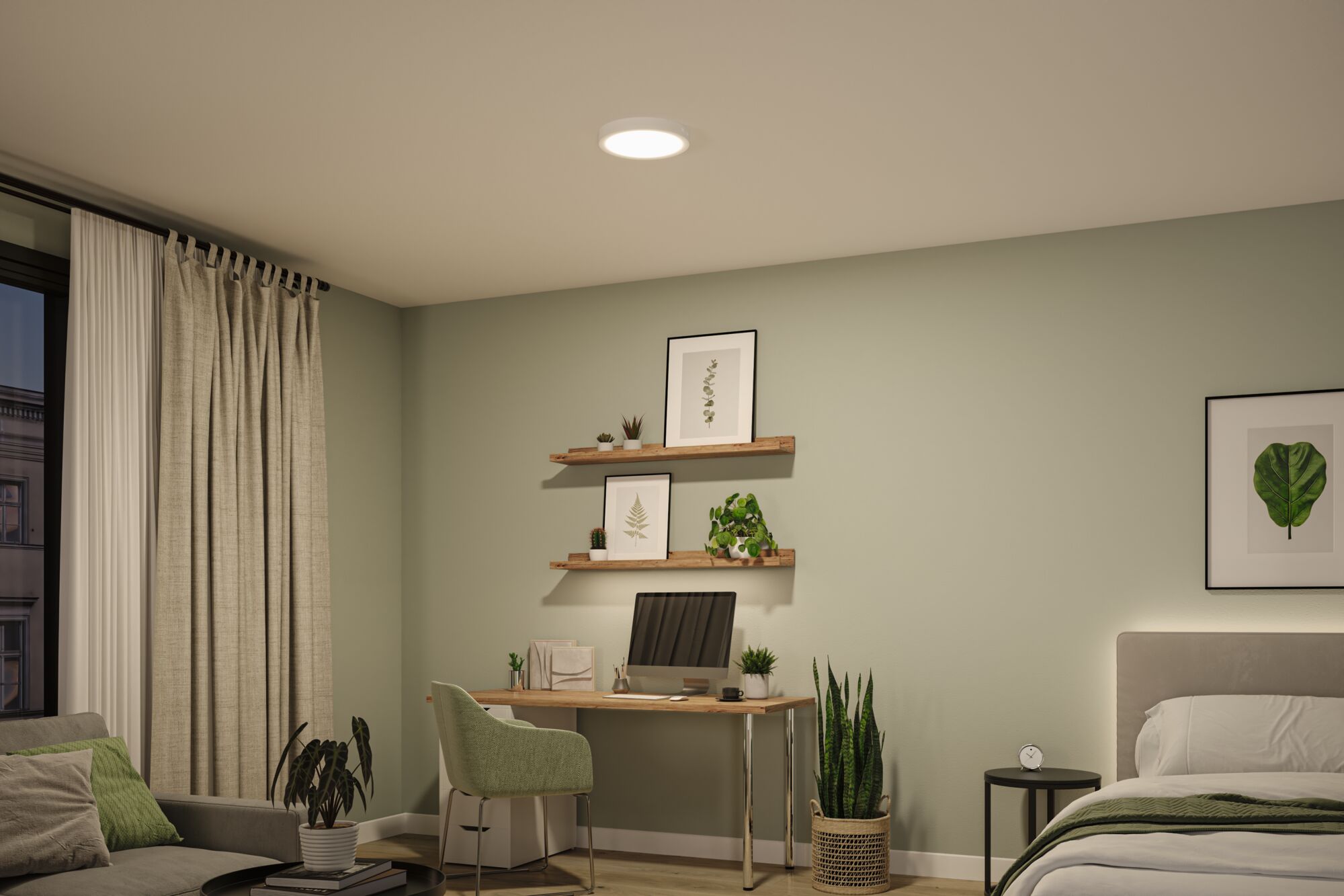 LED-panel Pisa 3000K 290mm 1800lm 17,6W Mat hvid