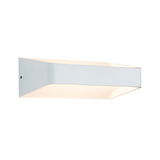 Applique murale moderne blanche en métal avec lumière LED blanche chaude indirecte pour intérieur