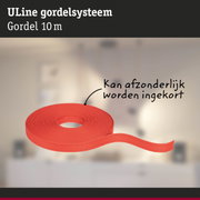 Rode 10 meter ULine gordel voor gordijnsystemen, flexibel en op maat in te korten