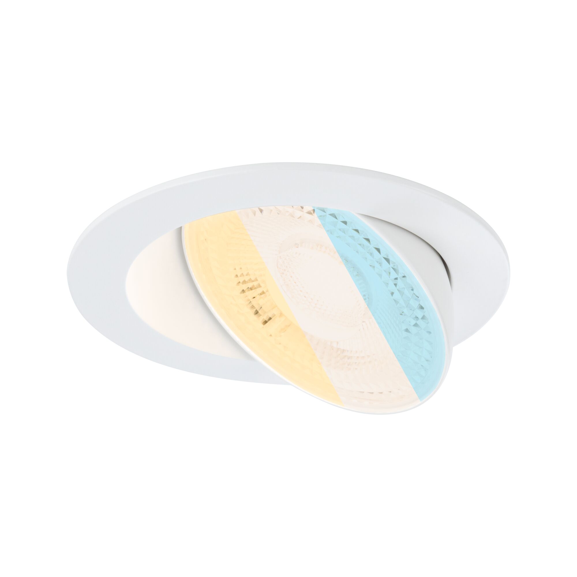 LED Recessed luminaire White Select Aumus Individual Spot round 105mm 90° 5W 700lm 230V dimmable 2700 - 6500K White White recessed spotlight with adjustable reflector and warm to cool white light for versatile lighting