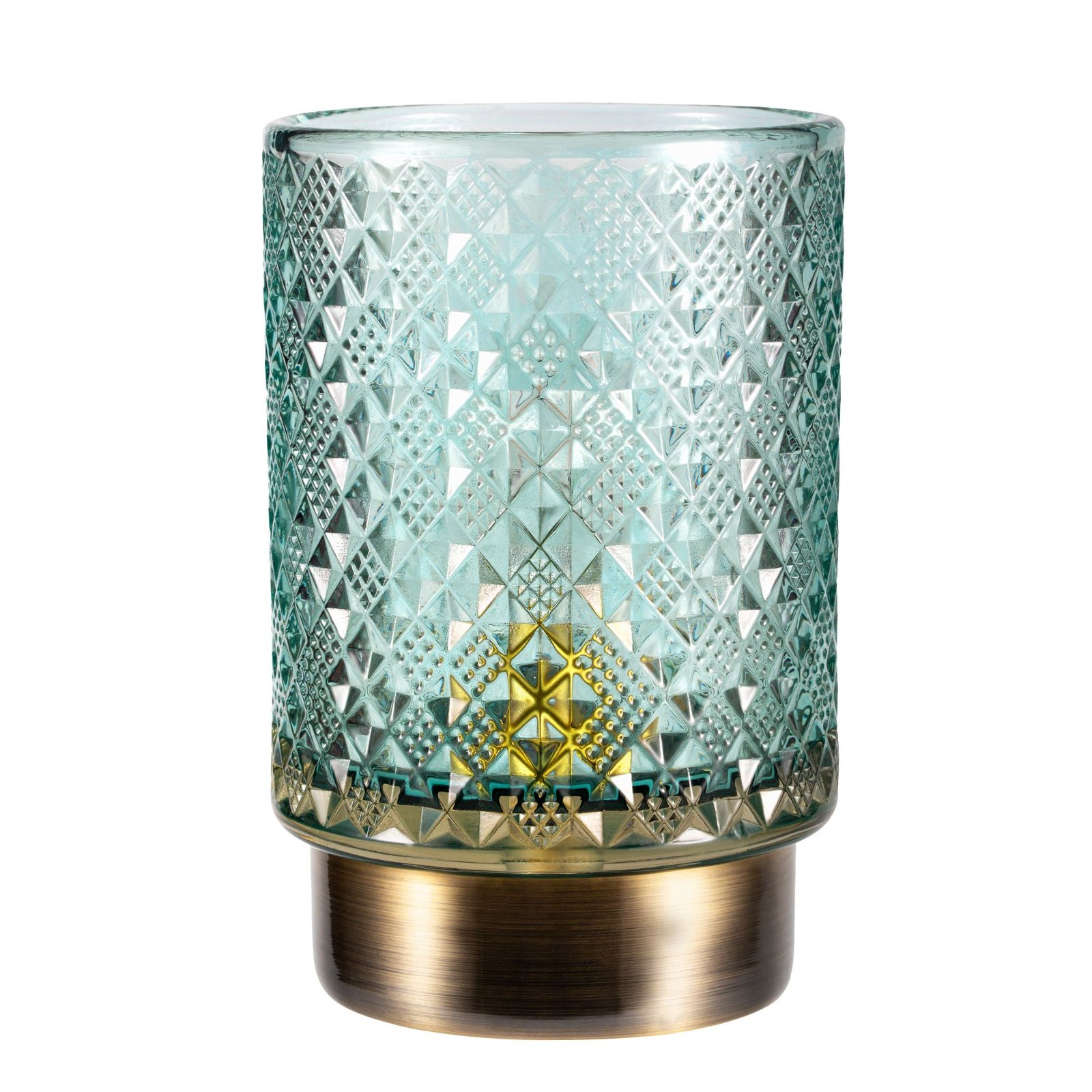 Pauleen Table luminaire Modern Glamour E14 2700K 15lm 0,4W Turquoise/Brass