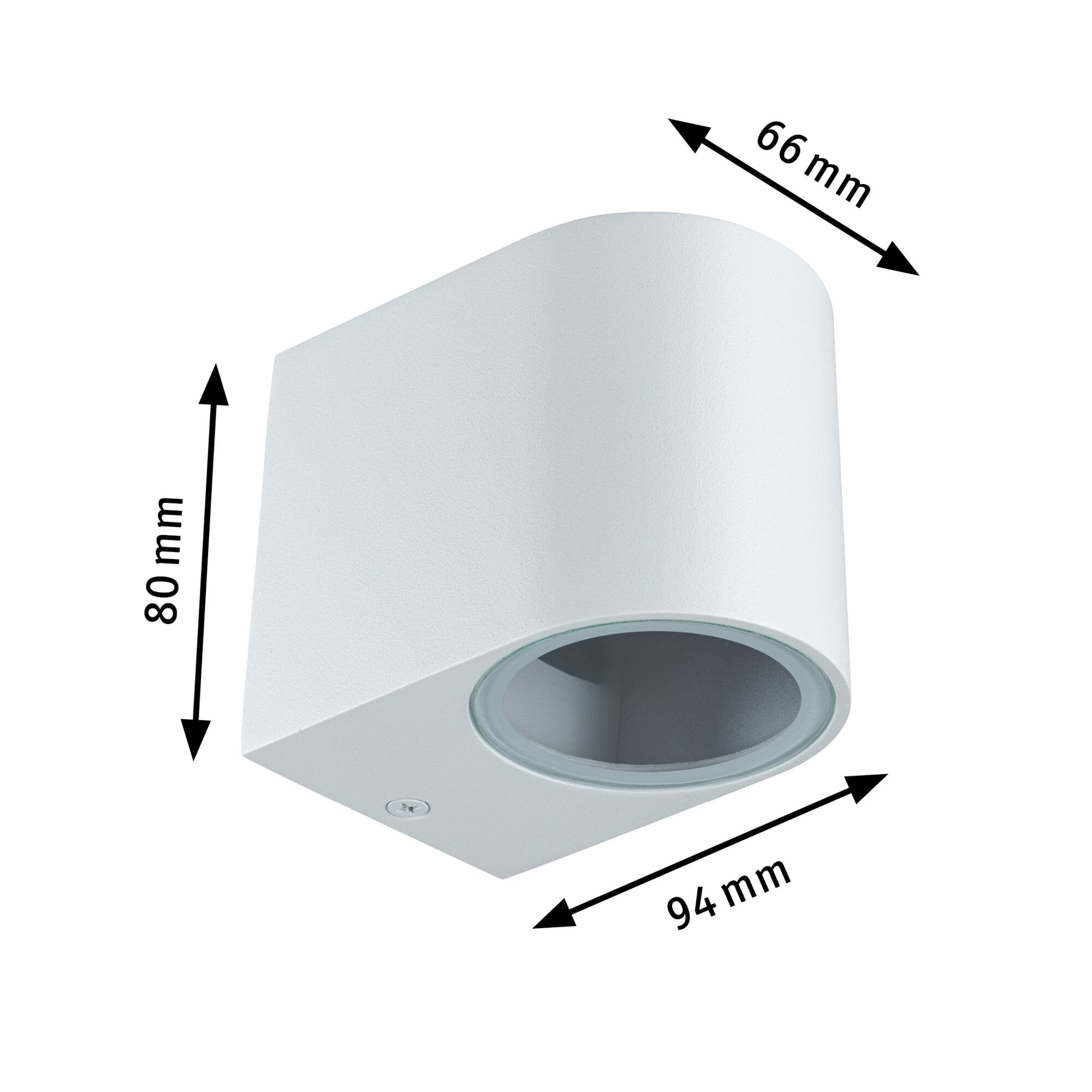 Applique Perugia IP44 GU10 230V max. 10W Blanc dépoli