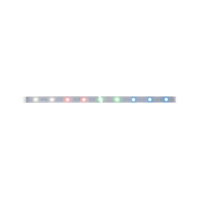 LED strip light with multicolored LEDs in white, red, green, and blue for versatile lighting