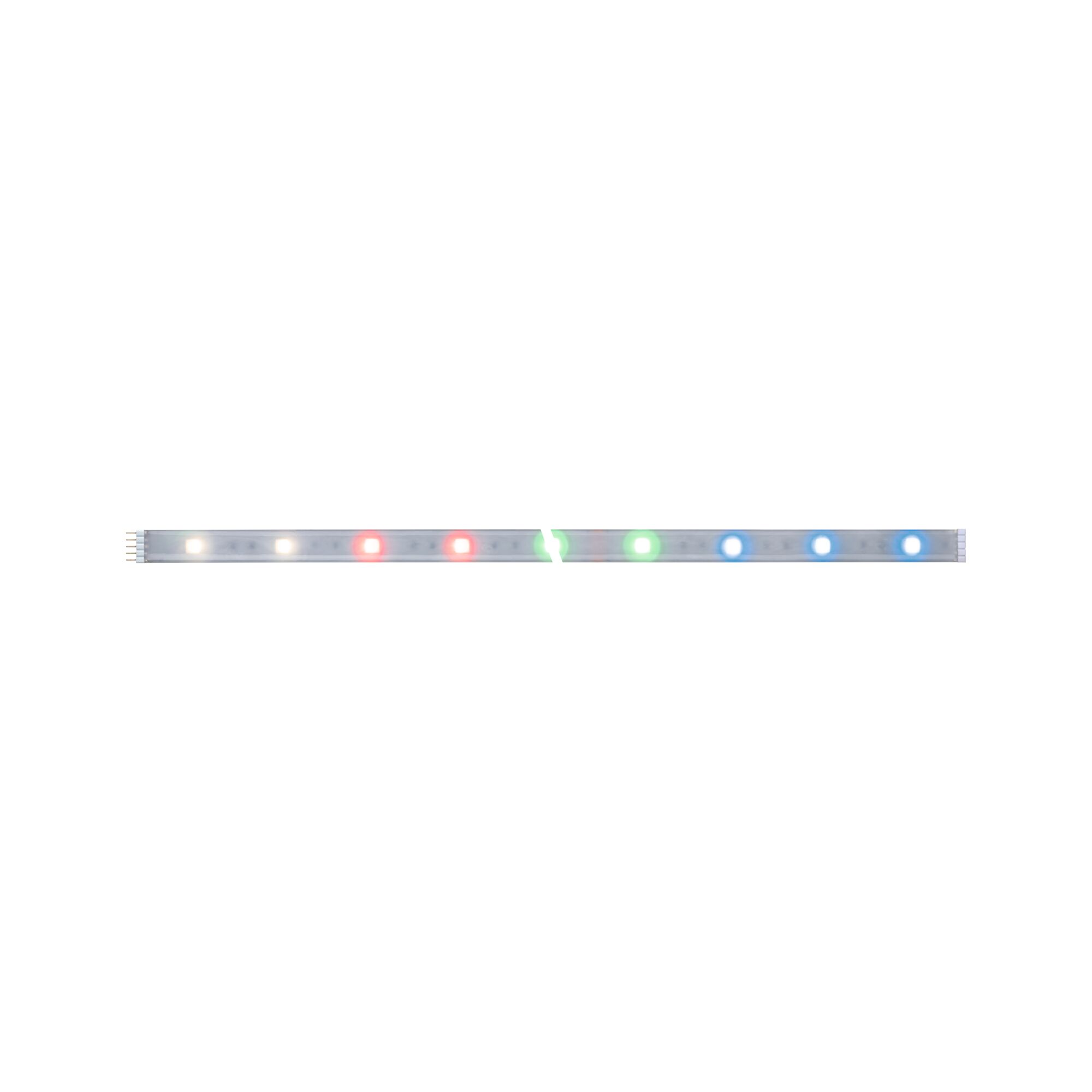 MaxLED 250 LED Strip Extension 1m RGBW+ coated 7W 270lm/m RGBW+ LED strip light with multicolored LEDs in white, red, green, and blue for versatile lighting
