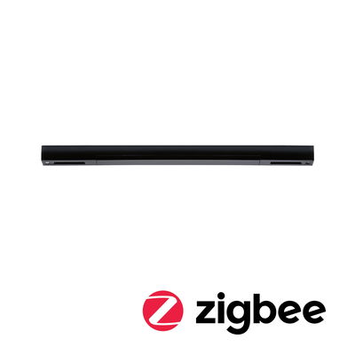 Slanke zwarte metalen LED-balk met Zigbee-ondersteuning voor slimme verlichtingsbediening