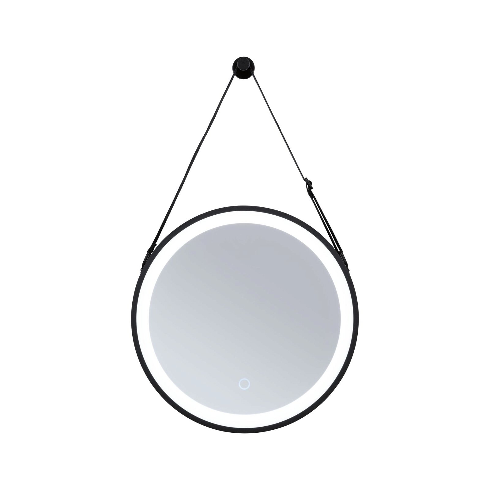 LED-verlichte spiegel Miro IP44 Tunable White 200lm 230V 7,5W Spiegel/Zwart mat