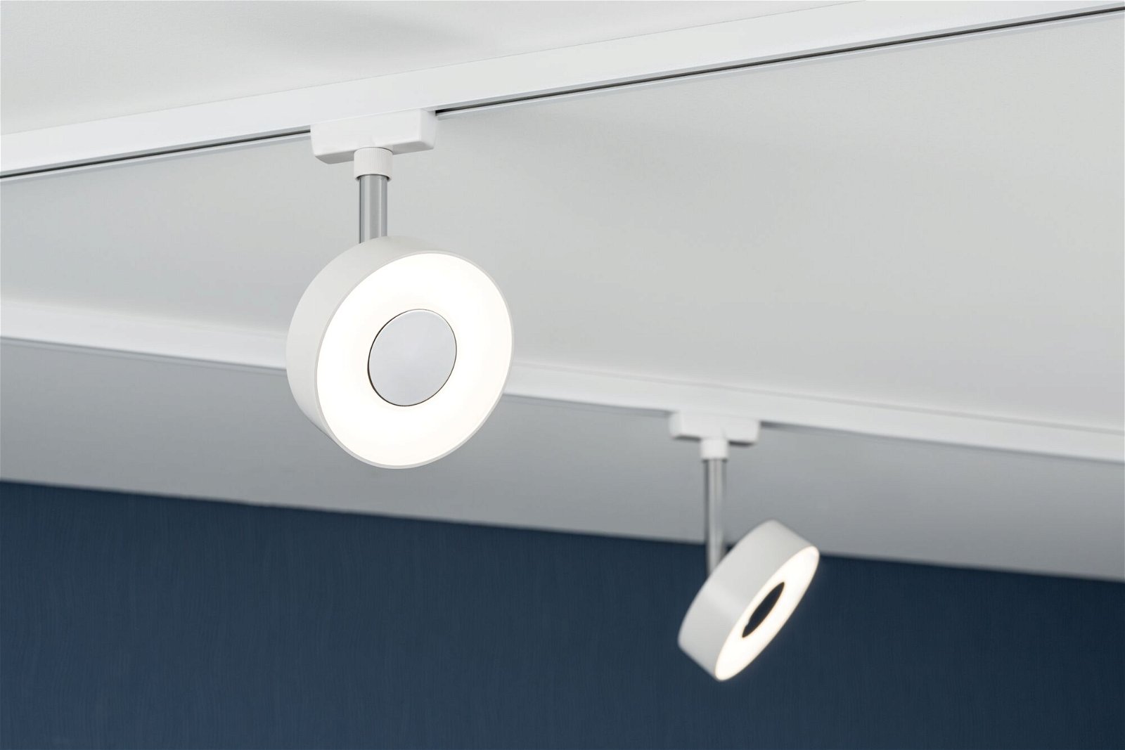 URail Spot sur rail LED 3-Step-Dim Circle 160lm 5W 3000K gradable 230V Blanc
