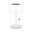 Solar Luminaire rechargeable Bartja IP44 gradable 2700K Blanc Lampe de table blanche en métal avec abat-jour rond et interrupteur à tirette pour éclairage moderne