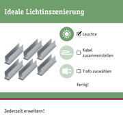Aluminium-Profile in Silber zur idealen Lichtinszenierung für LED-Leuchten und Zubehör.