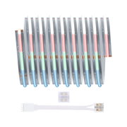 Mehrfarbige LED-Lichtstreifen mit Anschlusskabel und Verbindungsstück für flexible Beleuchtungslösungen