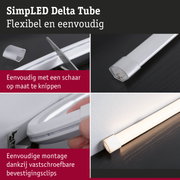 Flexibele witte LED-buis van kunststof, eenvoudig op maat te knippen met schaar, LED-verlichting