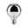 Modern Classic Edition Standard 230V LED Globe Kopfspiegel E27 G95 600lm 6,5W 2700K dimmbar Kopfspiegel Silber Halbverspiegelte LED-Glühbirne mit E27-Fassung aus klarem Glas für energiesparende Beleuchtung