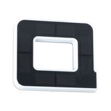 Cadre rectangulaire en plastique noir et blanc avec découpe centrale pour éclairage LED