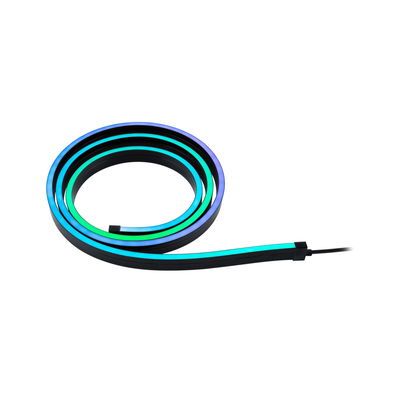 Bande LED flexible noire avec éclairage multicolore pour décoration intérieure moderne