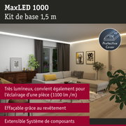 MaxLED 1000 kit LED 1,5 m avec couverture protectrice pour un éclairage intérieur lumineux