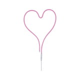 Lumière LED néon rose en forme de cœur en matériau flexible pour éclairage décoratif et aménagement