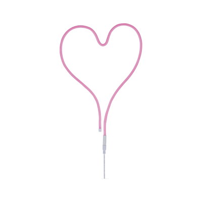 Lumière LED néon rose en forme de cœur en matériau flexible pour éclairage décoratif et aménagement