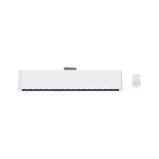 Hvid metal LED-skinne spotlight med flere linser til moderne indendørs belysning