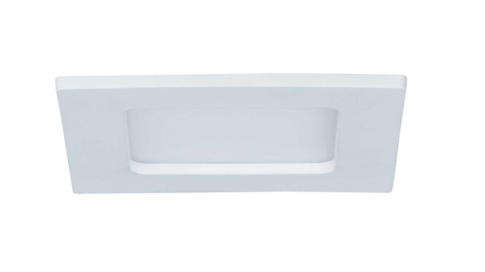 Rechthoekige witte kunststof inbouwspot voor moderne LED-plafondverlichting