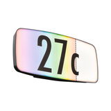 Modernes LED-Lichtpaneel mit Farbverlauf und schwarzer Ziffer 27c für dekorative Beleuchtung