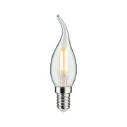 LED-Leuchtmittel in Flammenform mit klarem Glas und E14-Fassung für dekorative Beleuchtung