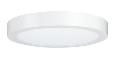 Ronde witte LED-plafondlamp met matte kunststof diffuser voor moderne binnenverlichting