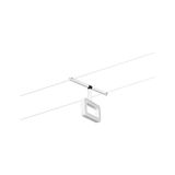 Moderne witte LED-kabelspot met rechthoekig ontwerp voor flexibele verlichting in ruimtes