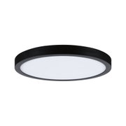 Runde LED-Deckenleuchte mit schwarzem Rahmen und weißem Diffusor für modernes Raumlicht