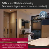 Modern badkamerinterieur met IP65 beschermde Calla LED-spiegelverlichting, geschikt voor vochtige ruimtes