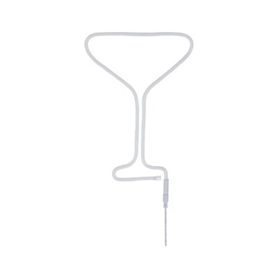 Lumière LED néon blanche en forme de verre à cocktail en matériau flexible pour décoration moderne