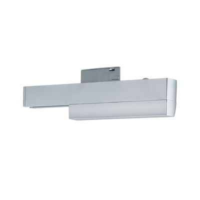 Modern silver aluminum LED wall light for energy-efficient indoor lighting