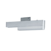 Moderne LED-Wandleuchte aus silbernem Aluminium mit klarer Linienführung für Innenbeleuchtung