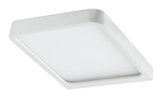 Square white LED ceiling light made of plastic for modern room lighting