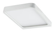 Square white LED ceiling light made of plastic for modern room lighting