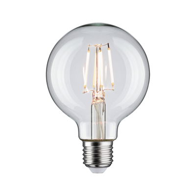 Classic LED light bulb with clear glass and E27 base for energy-efficient lighting solutions