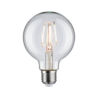 Classic LED light bulb with clear glass and E27 base for energy-efficient lighting solutions