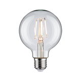 Classic LED light bulb with clear glass and E27 base for energy-efficient lighting solutions