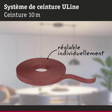 Bande de fixation textile ULine marron de 10 m, réglable individuellement pour usages variés