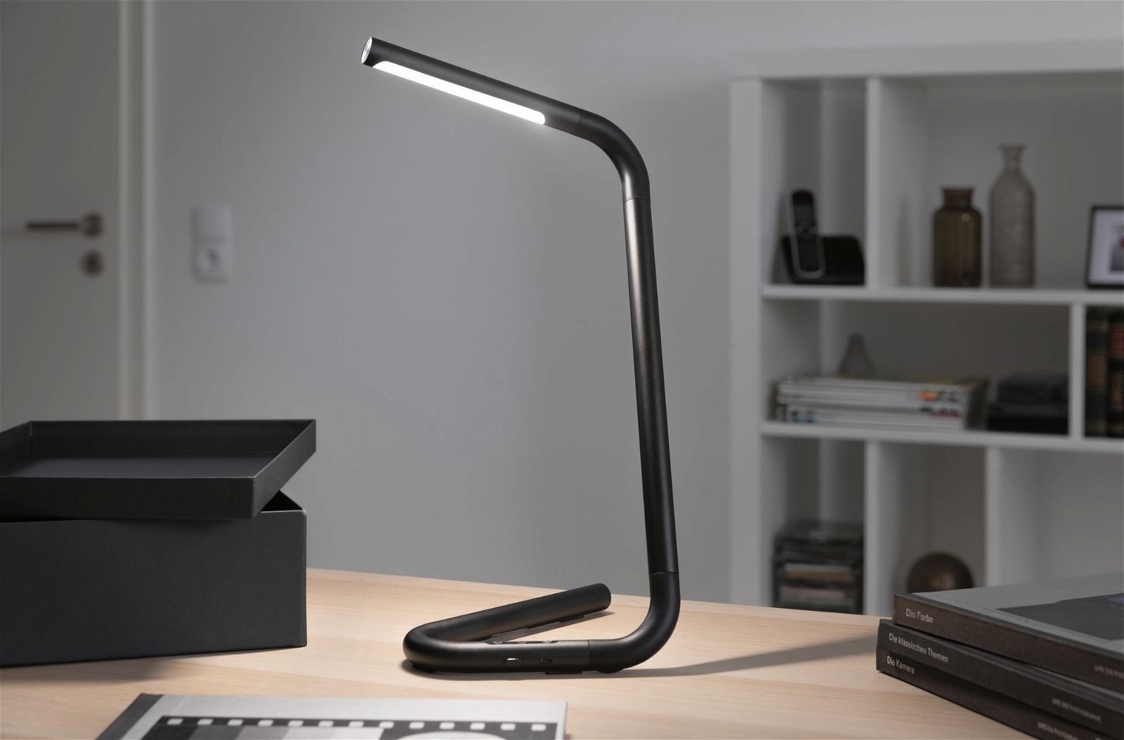 Lampe de bureau LED FlexLink Tunable White 370lm 4,5W Noir