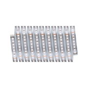 Flexibler LED-Streifen mit weißen LEDs auf silberner Platine für moderne Lichtakzente im Innenbereich