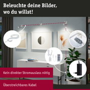 Moderne weiße LED-Bilderleuchte mit flexiblen Kabeln und Fernbedienung für Wanddekorationen