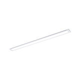 Slanke witte LED-plafondlamp van kunststof voor moderne binnenverlichting