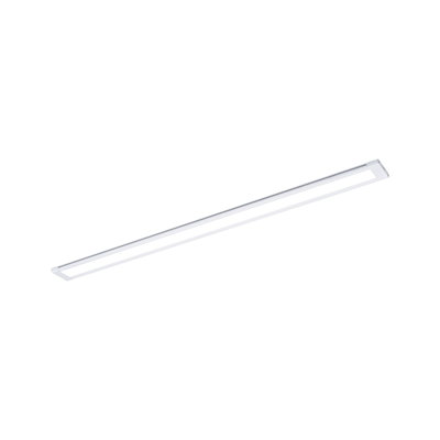 Slanke witte LED-plafondlamp van kunststof voor moderne binnenverlichting